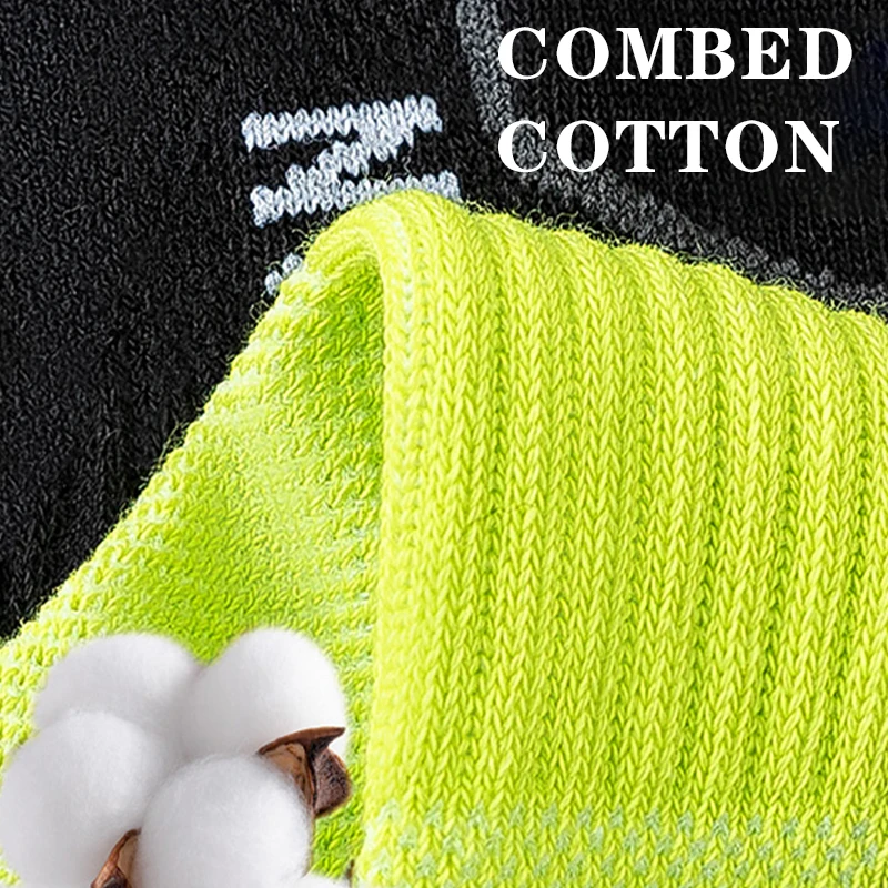 5 Pairs/ Lot Men Running Sport Socks Bright Color Cotton Travel Socks Breathable Mesh Low Cut Fitness Socks For Men