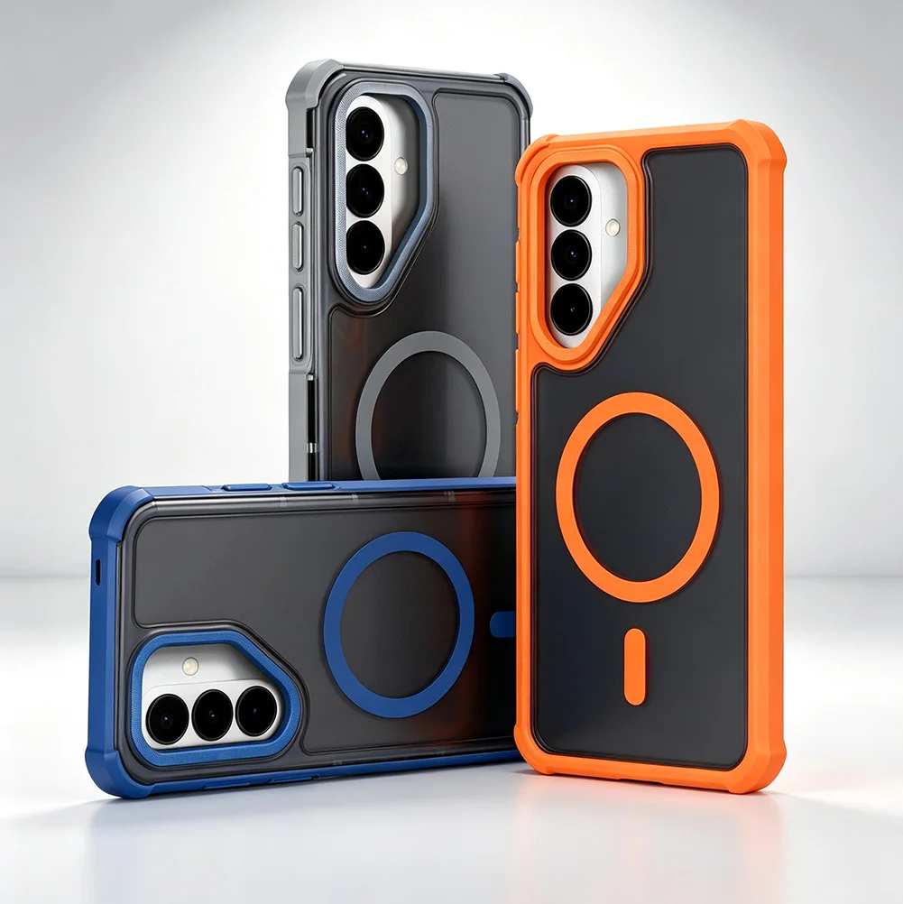 Corner-Reinforced Drop-Proof Matte Magnetic Protective Case