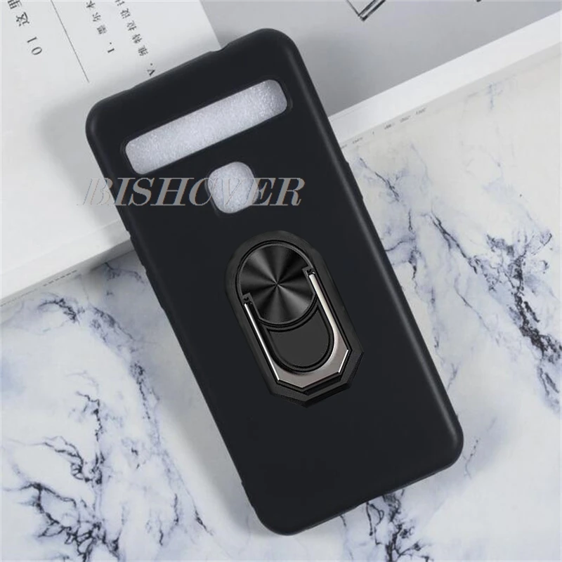 Premium Ring Holder Bracket TPU Silicone Phone Case