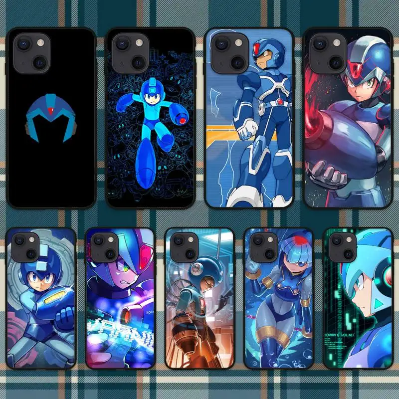 Custodia Per Telefono Da Gioco Rockman Megaman Per Iphone 11 12 Mini 13 14 Pro Xs Max X 8 7 6S Plus 5 Se Xr Shell