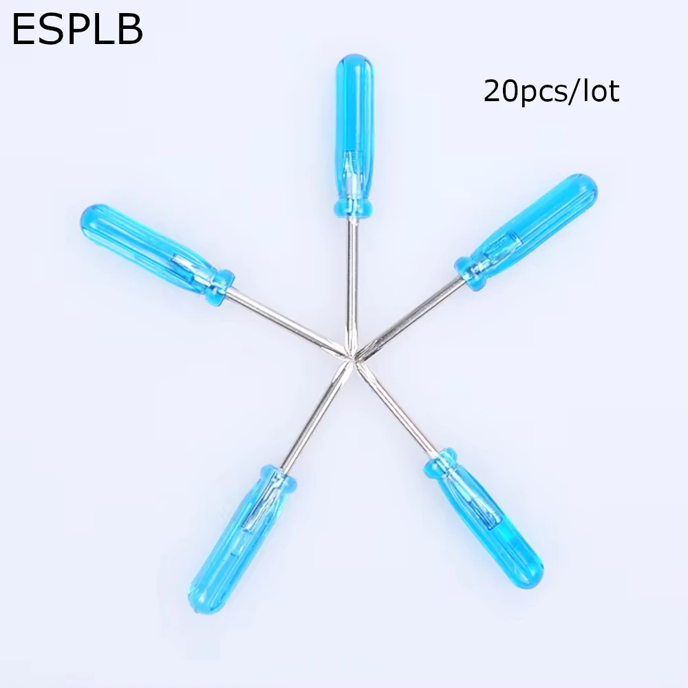 ESPLB 20 teile/los Mini-schraubendreher 4,6 cm Phillips Kreuz/Schlitz 2,0/3,0 Kopf Mini Schraubendreher für Handy Reparatur Öffnen werkzeuge