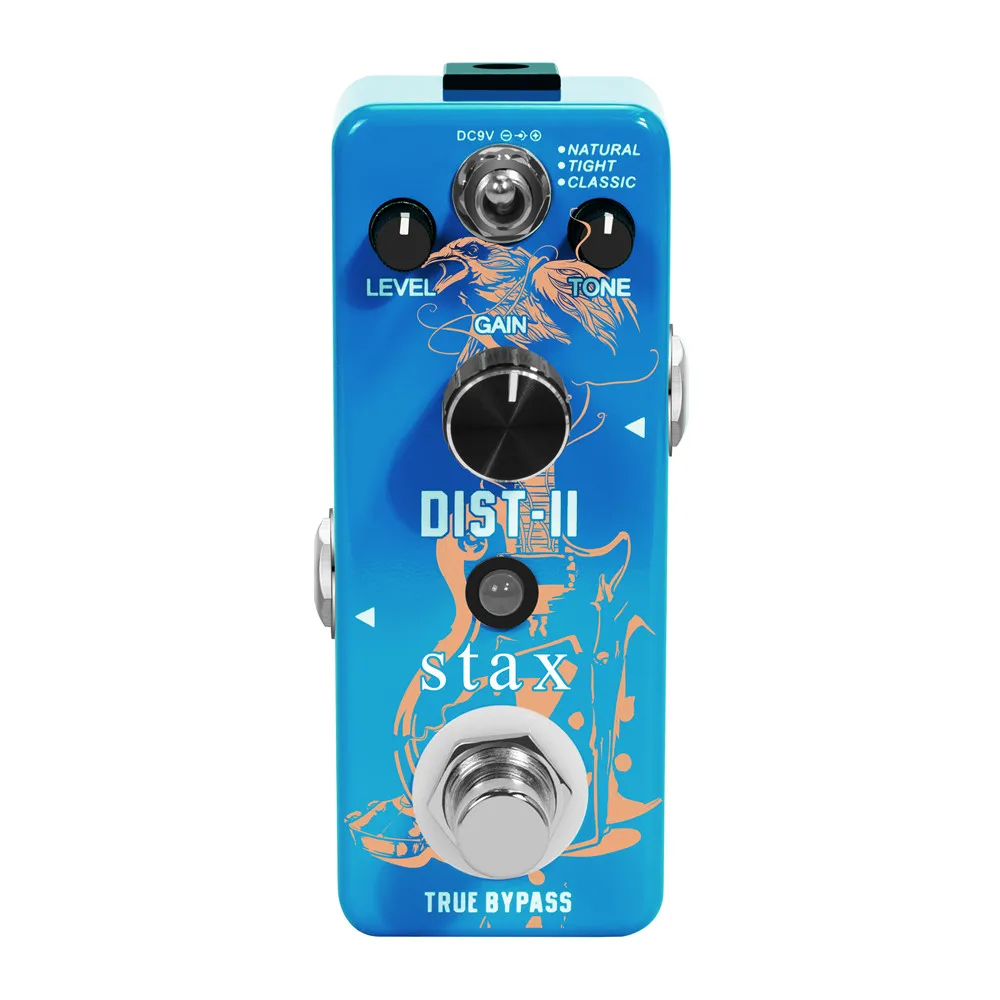 

Stax LEF-301B Guitar Distortion Pedal Solo Dist Effect Pedals For Guitarist High Gain Distortions Pedals Natural Tight Classic