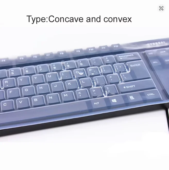 Universal Clear Silicone Keyboard Skin Cover - Waterproof & Dustproof Protection