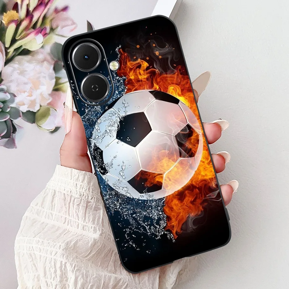 Stylish Painted Soft Silicone Phone Case - Vibrant Design Back Cover