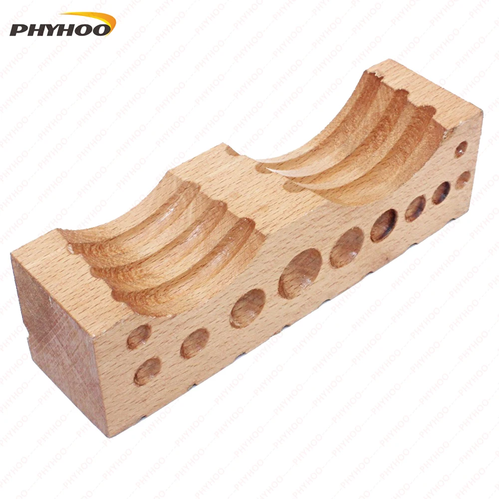 

Jewelry Tool Hardwood Dapping Doming Swage Block