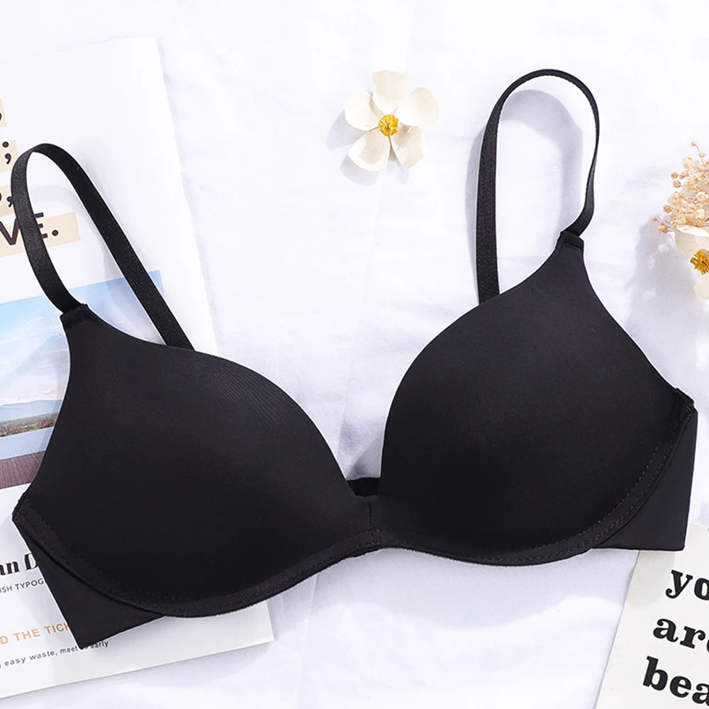 Bright Colors Women Push Up Bras Soft Padded Wireless Girls Sexy