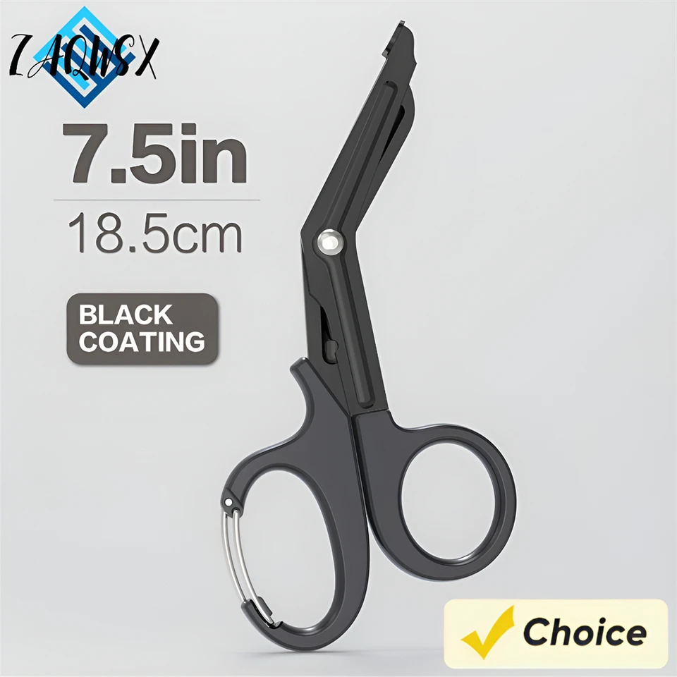 Cesoie Per Traumi Forbici Mediche In Acciaio Inossidabile Forbici Per Bendaggi Con Moschettone Infermieristica Urti Chirurgici Medici Infermieristici EMT EMS - Foto 9