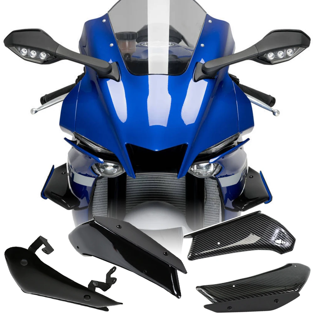 

Motorcycle Accessories R1M Winglets Side Panel Cover Downforce Spoiler Fairing For Yamaha YZF R1 2015-2019 2020 2021 2022 2023