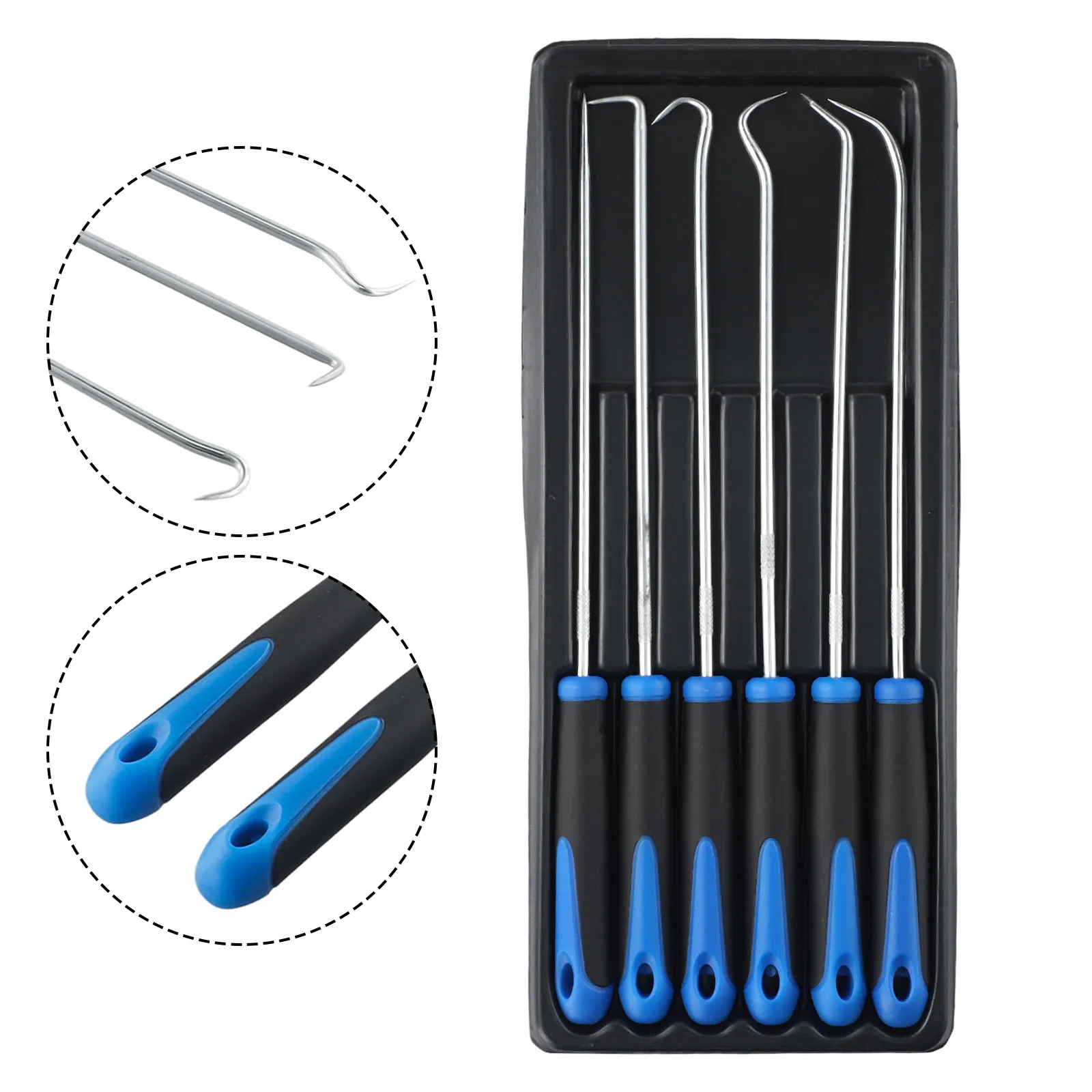 6Pcs/Set Oil Seal O-Ring Seal Remover Hook Tool Set Extra Long O-Ring Seal Gasket Puller Remover Pick Hooks Tools Sealing Tools