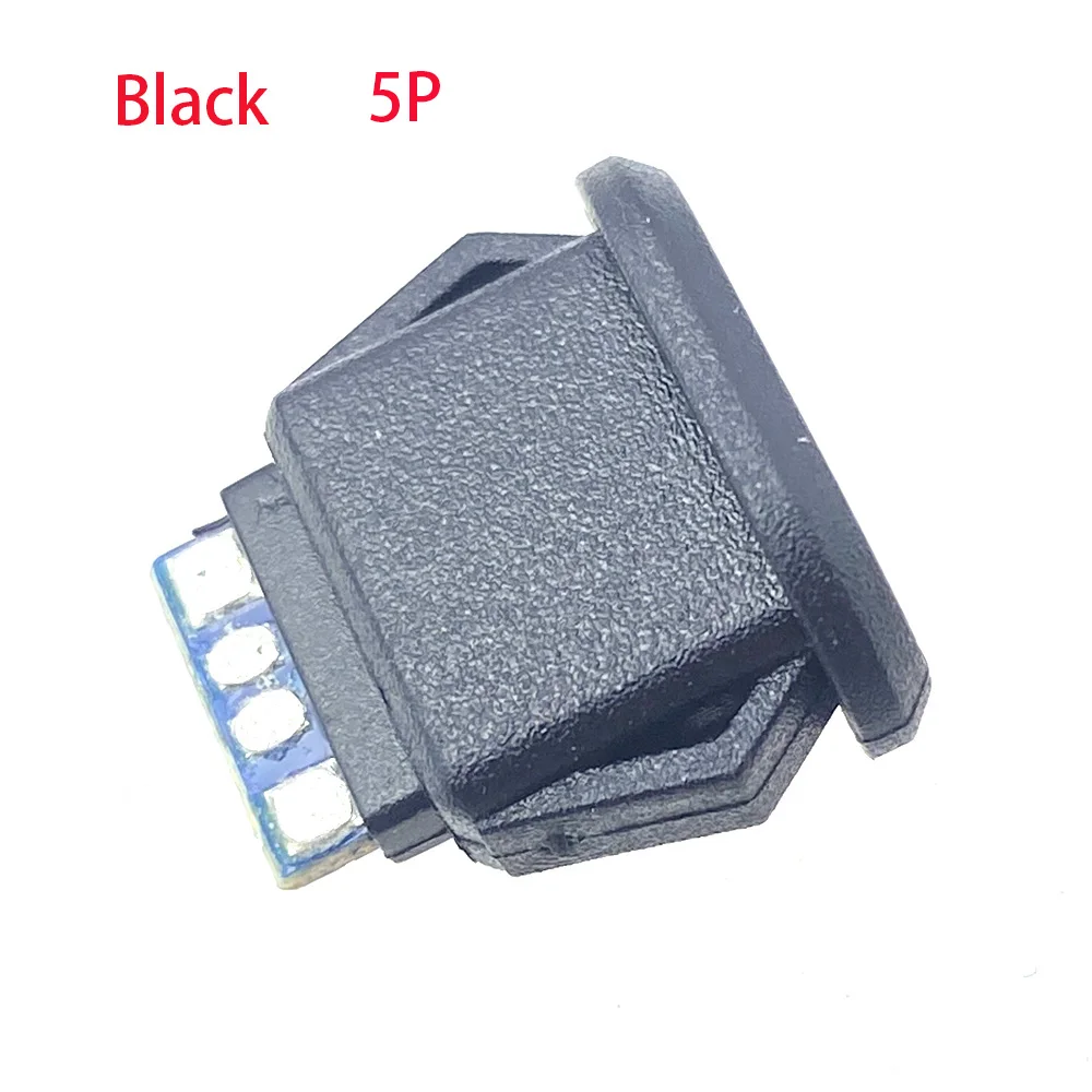 25 Stück Typ-C 5-Pin 6-Pin Direkteinschub-Datenanschlüsse für schnelles kabelloses Laden, elliptische Ladebuchse, USB-Anschluss mit CC1 CC2 – Detail 15