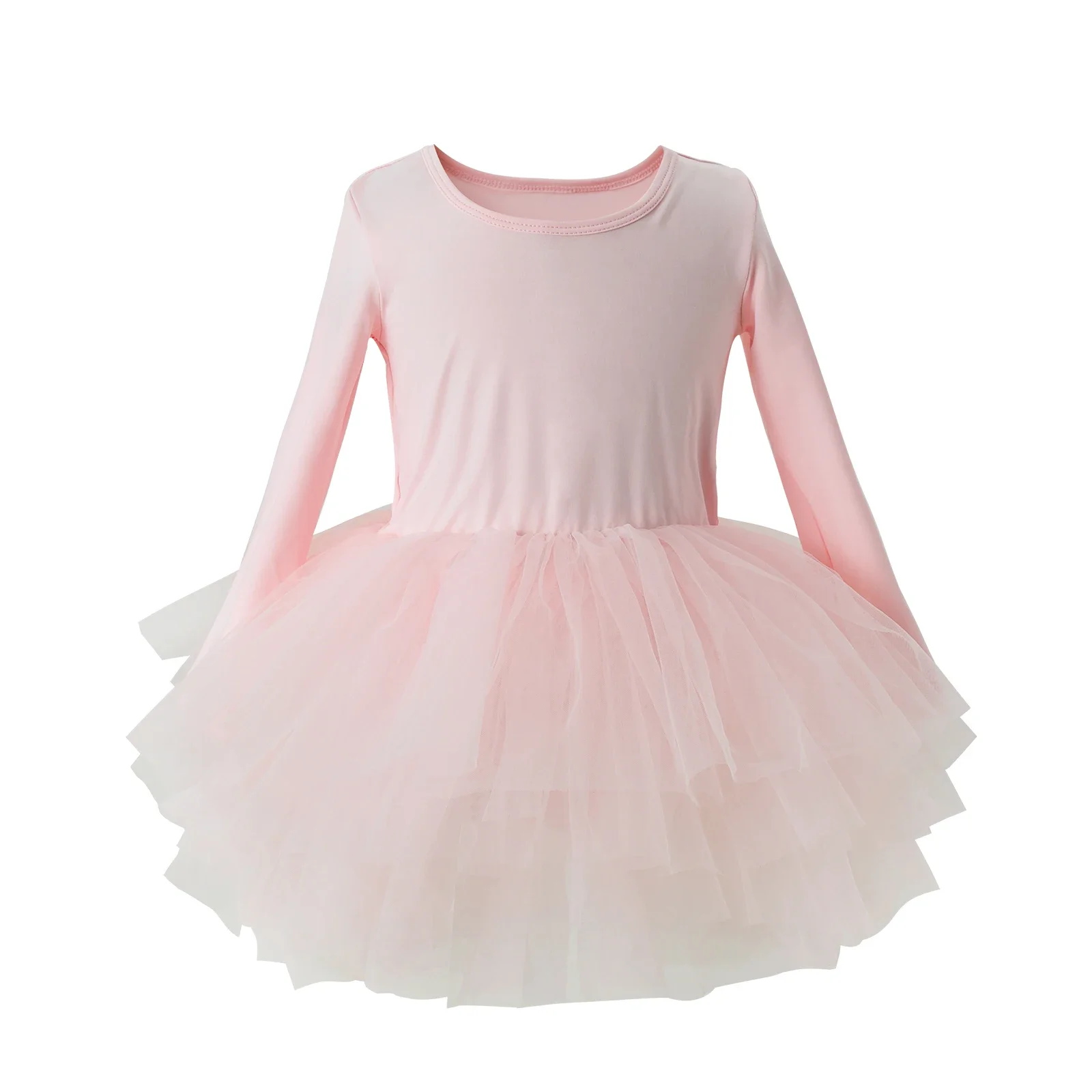 Girls Dress Princess Costume Children Dance Suit Girl Ballet Tutu Dress Fashion Kids Dancing Party Long Sleeve Vest Dress Performance Costume Princess Wedding Girl L011