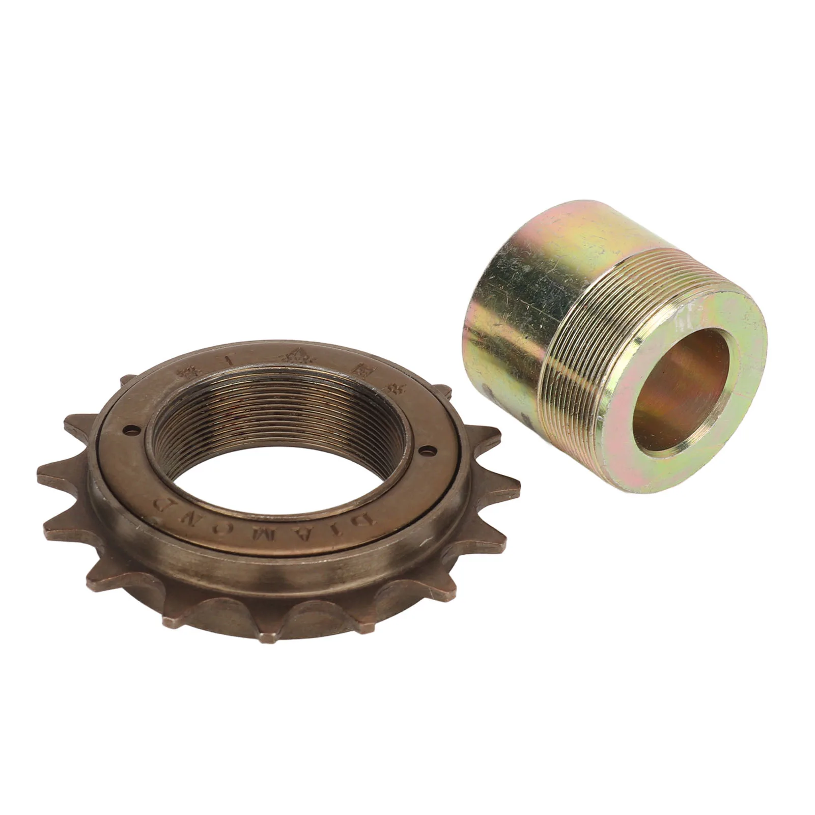 Bicycle Parts Bike Freewheel 16T Freewheel Metal Perfect Fit Lightweight Freewheel Adapter Kit Enhanced Power With 20mm Adapter For Karts