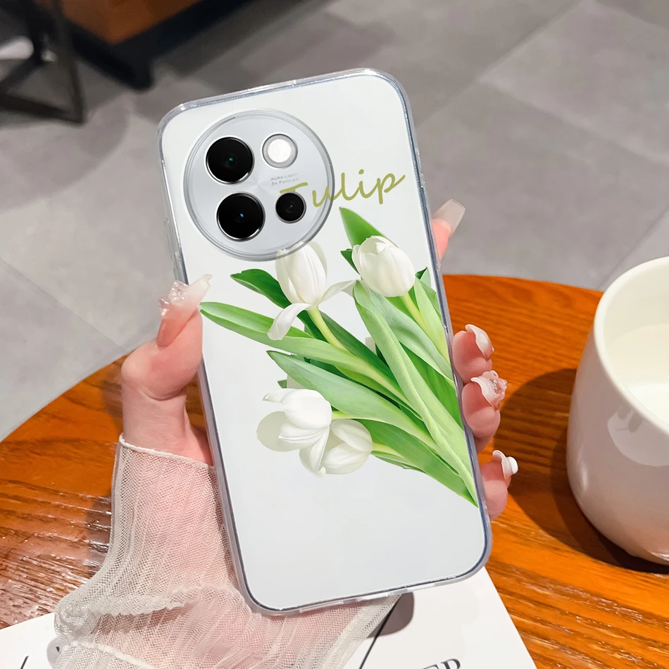 Leisure Butterfly Soft Clear Silicone Anti-Drop Phone Case - Slim Back Cover