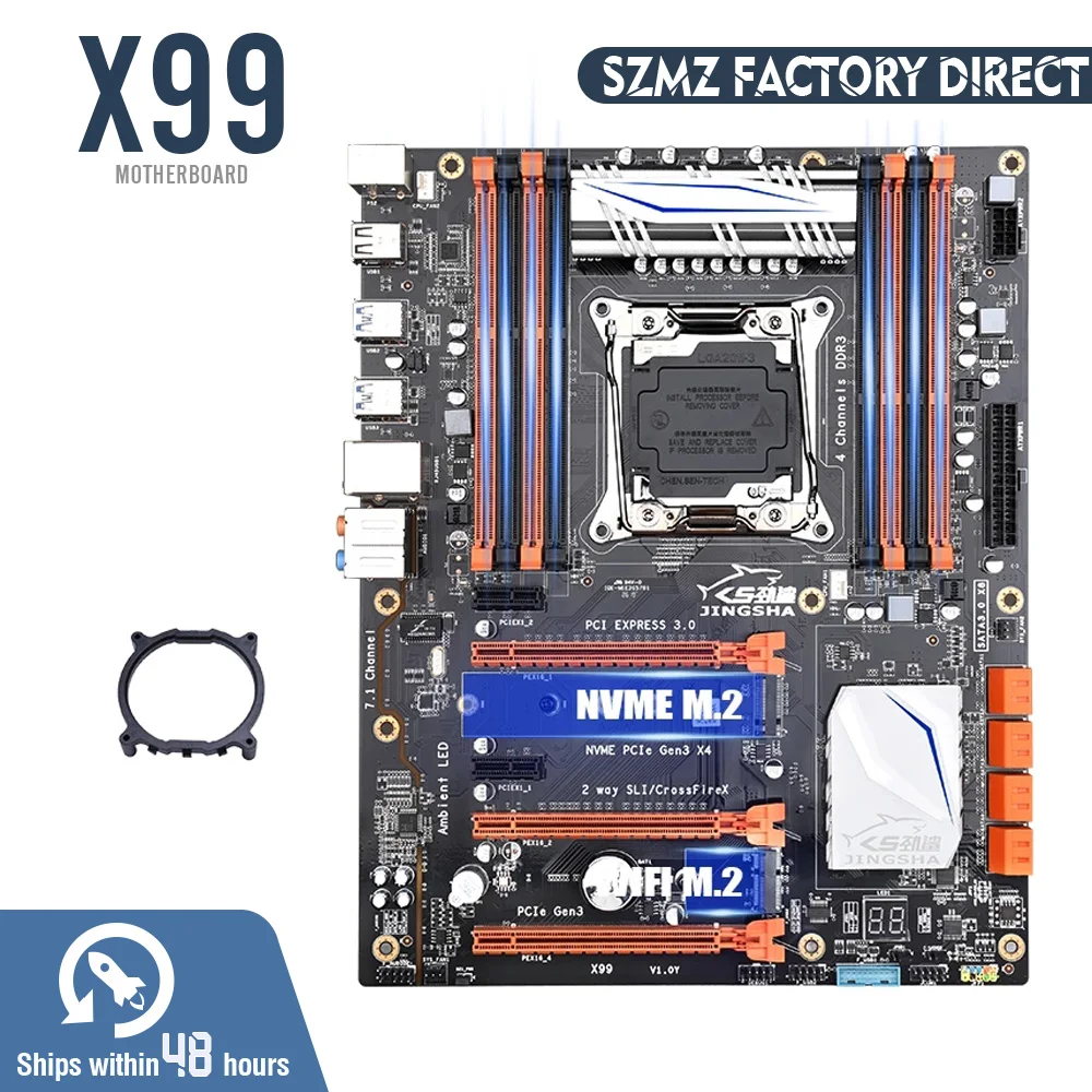 Refurbished X99 Motherboard Has Four Channels Lga20113 Usb3.0 Nvme M.2