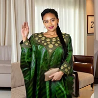 Tenue africaine pour femmes Abaya broderie grande taille robe d'église de fête élégante 1