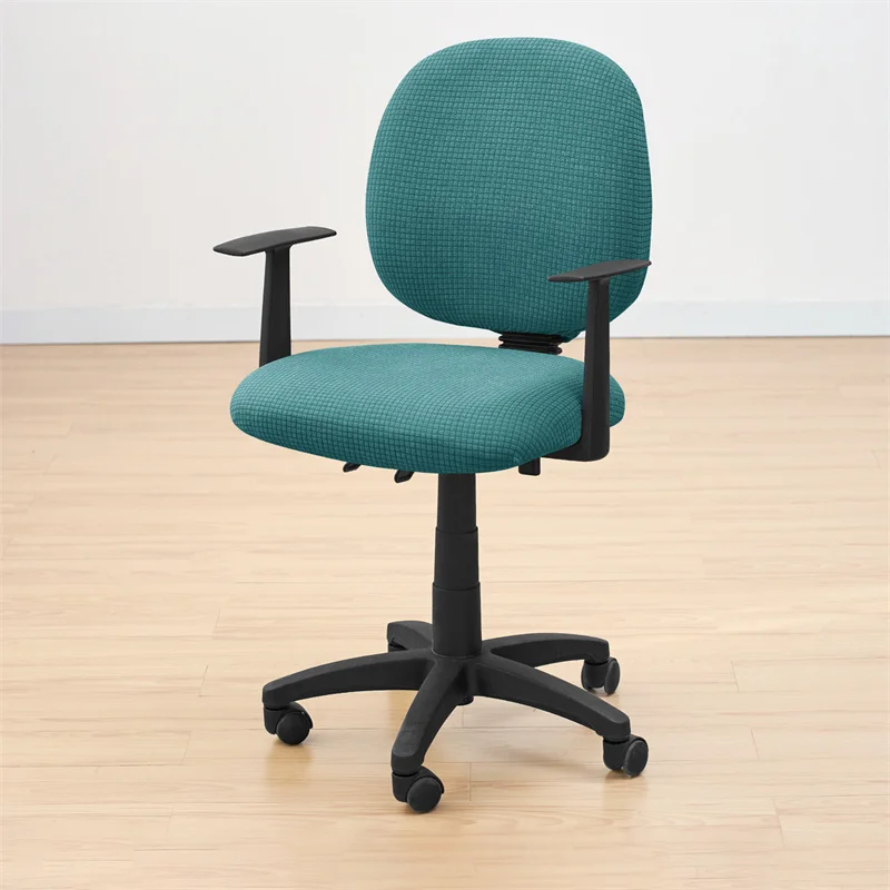 Office Chair Polar Fleece Stretch Slipcovers Set - Anti-dirt Protective Covers