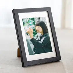 Vintage Wooden Picture Frame for Wall and Tabletop Decor (Black Frame)