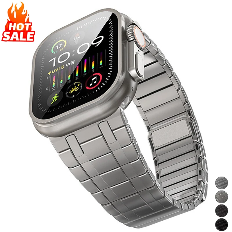 Sleek Magnetic Stainless Steel Watch Band - Premium Metal Strap