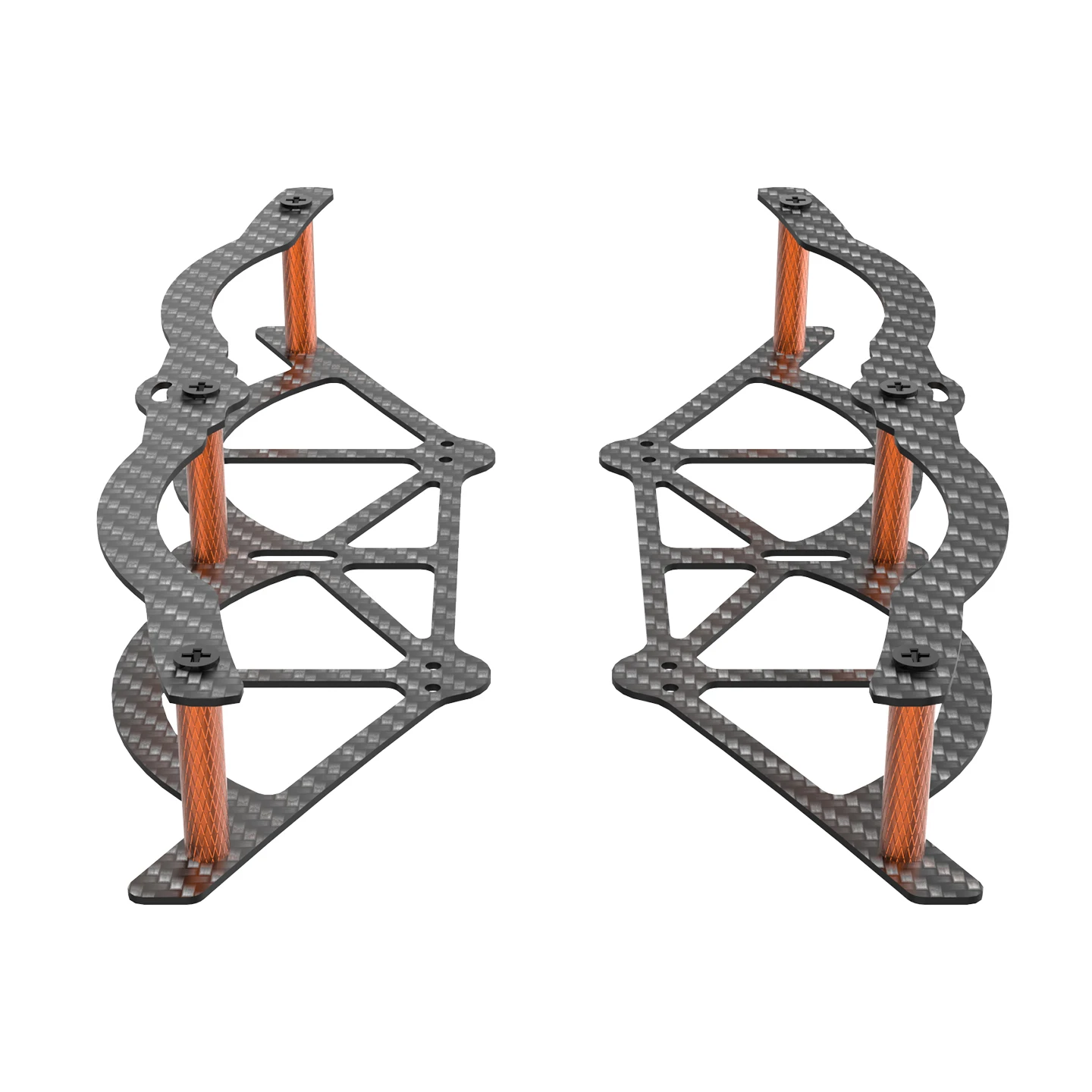 Housse de protection en fibre de carbone pour DJI NEO 2, détail des découpes pour capteurs et caméra