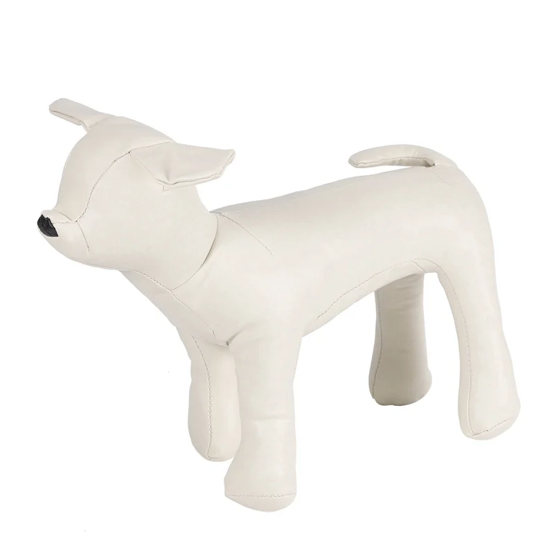 Manichini per cani in pelle Posizione in piedi Modelli per cani Giocattoli Manichino per esposizione di negozi di animali domestici-AT64 - immagine 3
