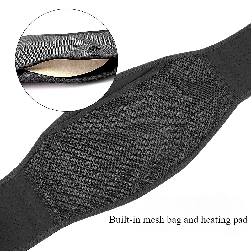 1PC Electric Heated Waist Support Brace Pain Relief Lumbar Heating Pad USB Charging  Magnetic Therapy Back Waist Massage Band 4