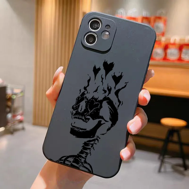 Aesthetic Flower Skeleton Skull Phone Case For Xiaomi Redmi Note 13 11 12 Pro Plus 5G 10 10S 11S 12S Cover For Redmi 12C 13C 4G - Image 6