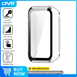 Premium Tempered Glass Screen Protector & Hard PC Protective Bumper Case for Band 11 (Clear)