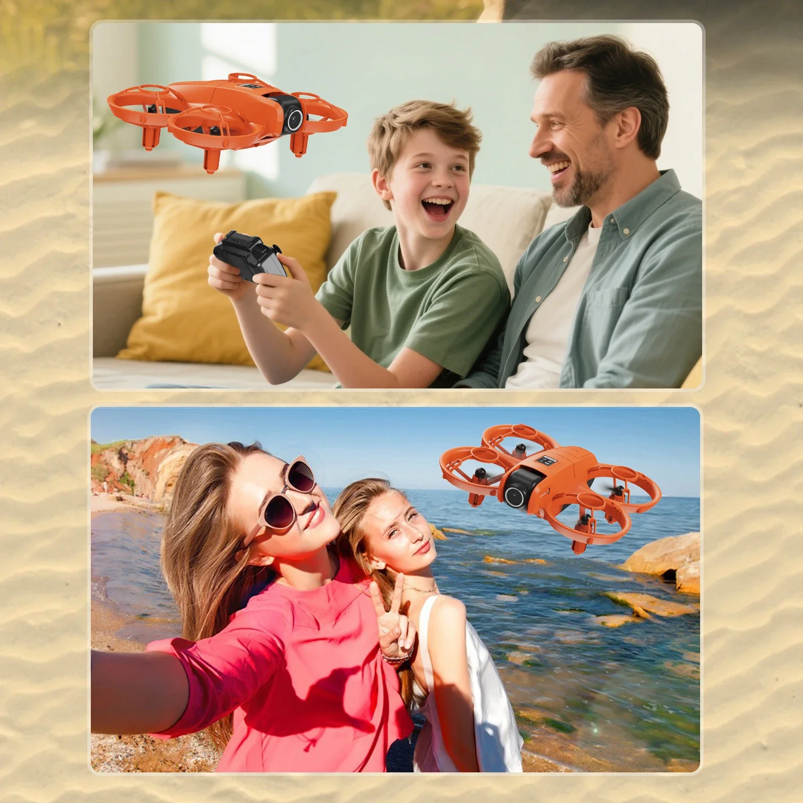 Drone 8K avec caméra HD, stabilisation, télécommande, jouet volant pour enfants