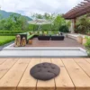 40/50/60cm Outdoor Seat Cushion Chair Pads Round Solid White Color Patio Seat Cushion For Rattan Chairs Hanging Basket Chair 2