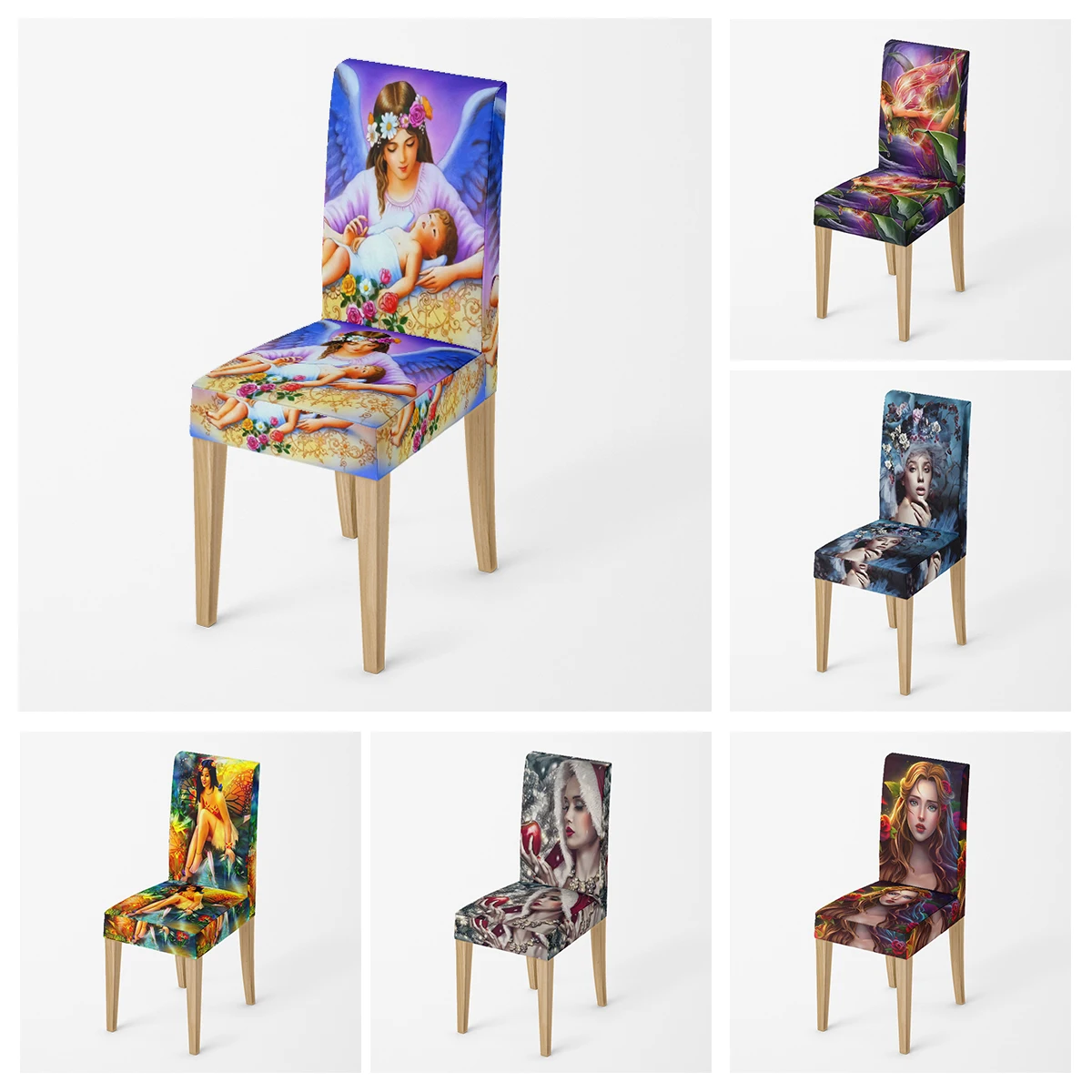 

Home chair cover Chairs for kitchen Covers chairs adjustable dining elastic fabricchairs covers chair cover for wedding