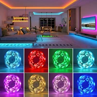 Bande lumineuse LED RVB flexible, 5m, 10m, 20m, 30m, ruban lumineux pour chambre à coucher, décoration de chambre 2