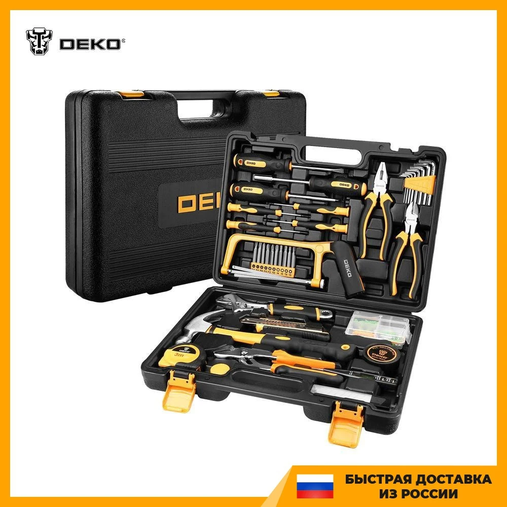 Professional Tool Kit For Home In Suitcase Deko Dkmt102 (102 Items) 065