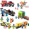 Kid Magnetic Electric Car Locomotive Fit Wooden Firefighting Train Track Slot Diecast Railway Tracks Kid Educational Toys Gifts 2