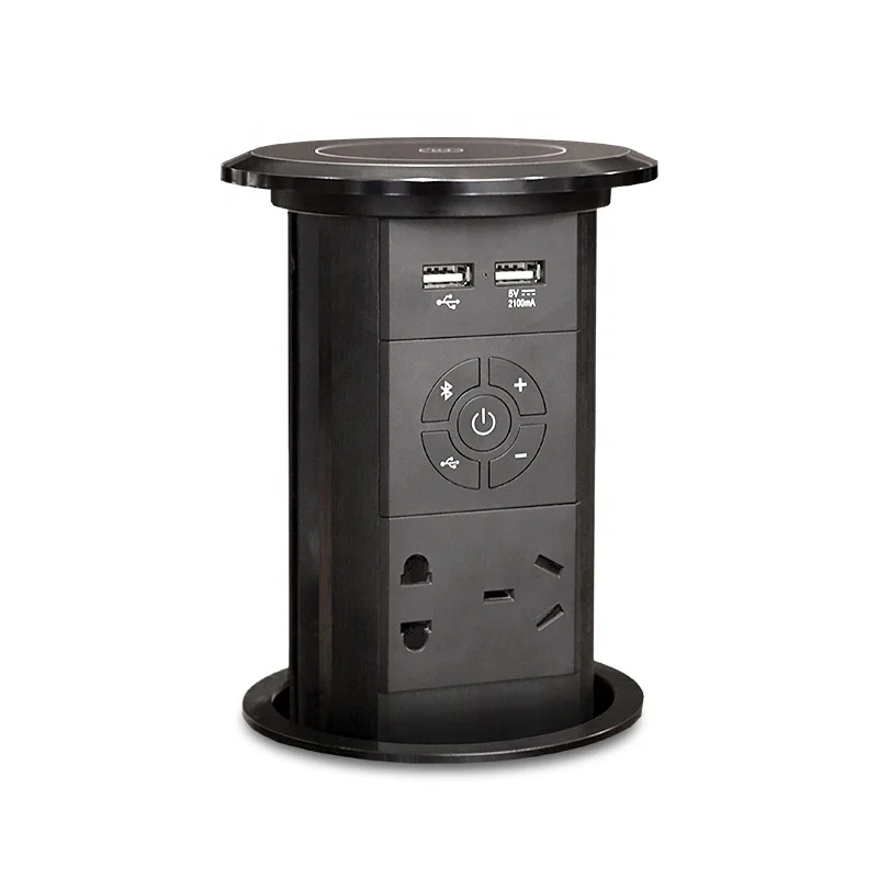 

Intelligent Elevation Electrical Outlet Motorized Lift Pop up Universal Power USB Charger Socket/ pop up Socket for Kitchen