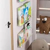Acrylic Picture Book Display Stand Bookshelf Children's Wall Behind the Door Reading Magazine Storage Wall Hanging Bookshelf 4