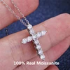 Pass Diamond Test D Color 1.1CT Moissanite Cross Necklace 18K Gold Plated 925 Sterling Silver GRA Jewelry for Men and Women 2