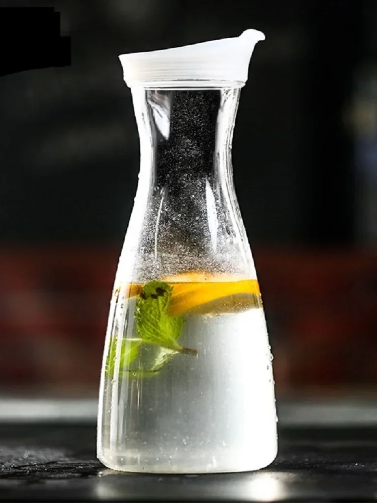 Description Picture 4 of item1000/1600ml PC Acrylic Juice Cold Water Bottle Large Capacity Coffee Milk Pot Heat-resistant Water Pitcher Jug Drinkware