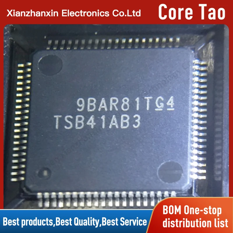 

1pcs/lot TSB41AB3PFP TSB41AB3 QFP-80 Transceiver chip in stock