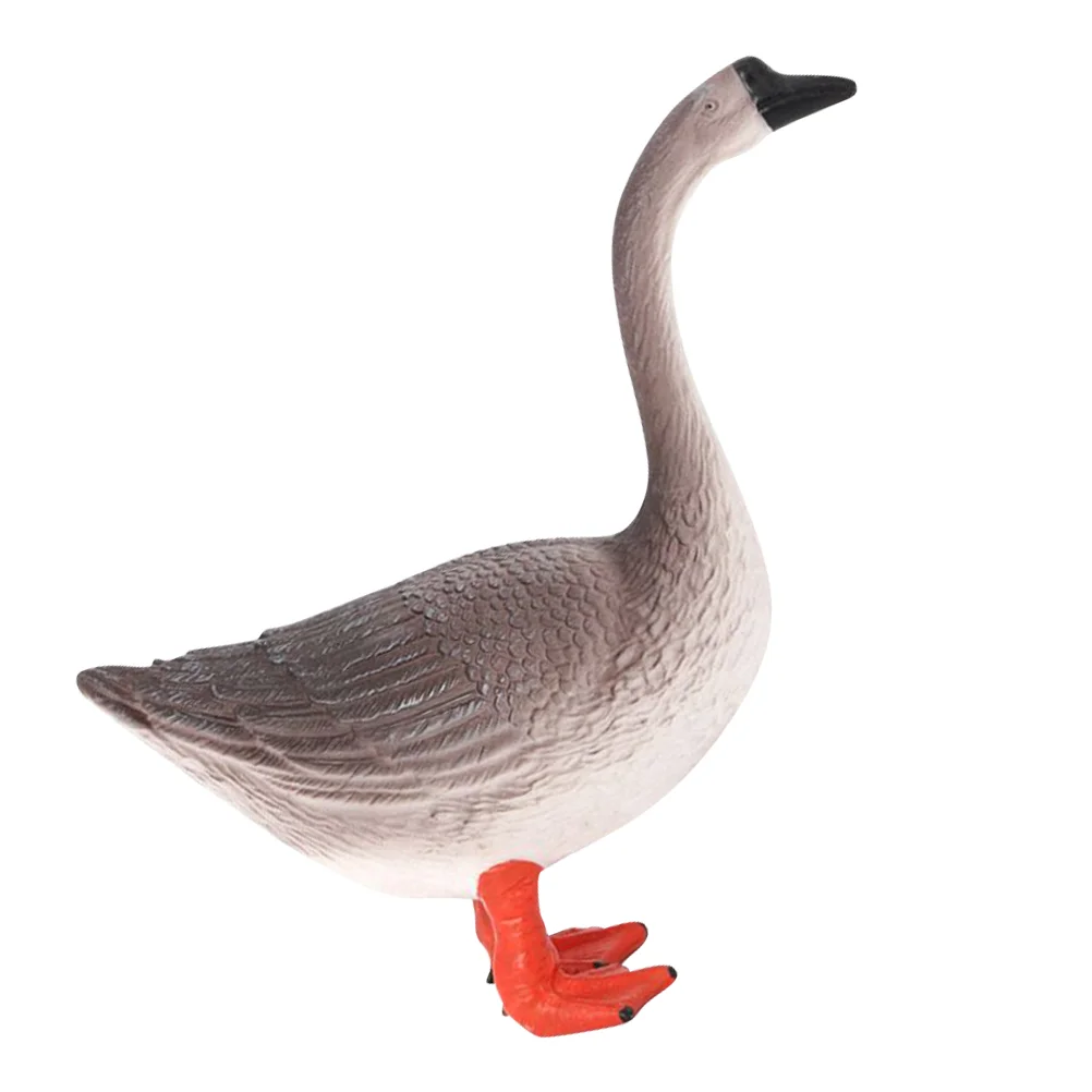 

Goose Statue Plastic Goose Figurine Garden Goose Sculpture Desktop Goose Ornament Animal Figurine Home Patio Easter Decorations