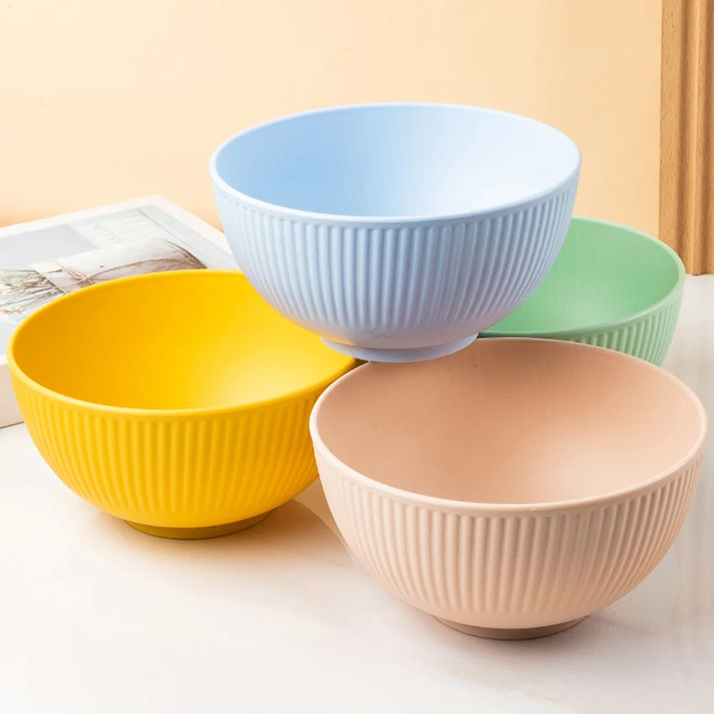 Eco-Friendly Unbreakable Wheat Straw Bowls - Set of 8