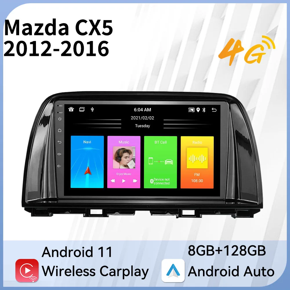 

Autoradio Car Stereo for Mazda CX5 CX-5 CX 5 2012-2016 2 Din Android Car Radio GPS Multimedia Player Carplay Android Auto
