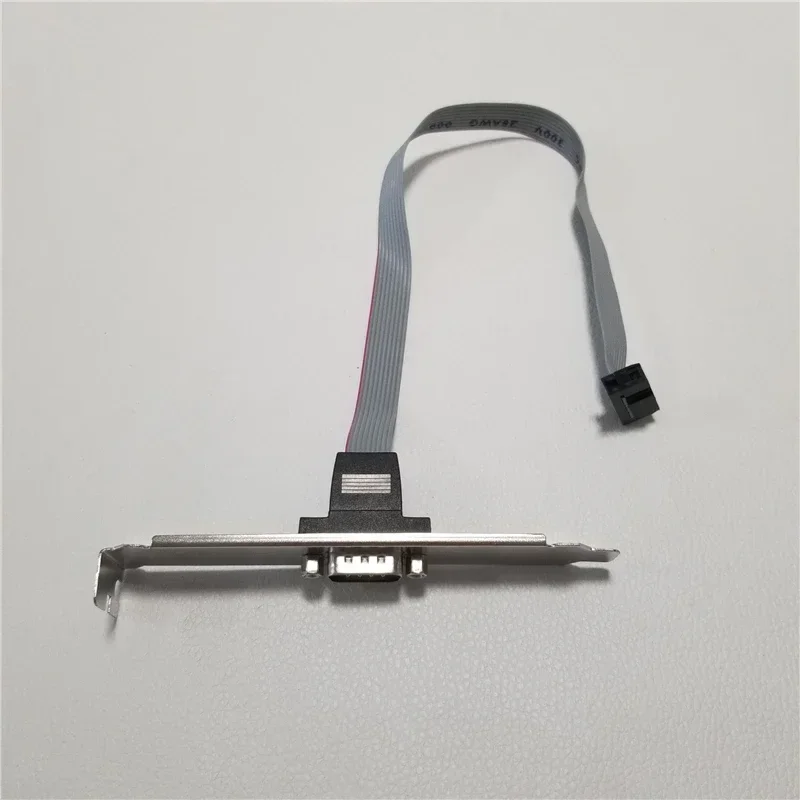Low profile Normal Bracket Serial DB9 RS232 9pin 9p Com Port host case Cable DB9 Data Cable