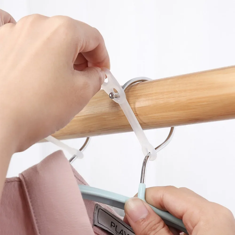 1/30pcs Anti-drop Clothes Rack Windproof Clothes Buckle Falling Strip Buckle Clothes Hanger Clip Household Windproof Hanger Hook 3