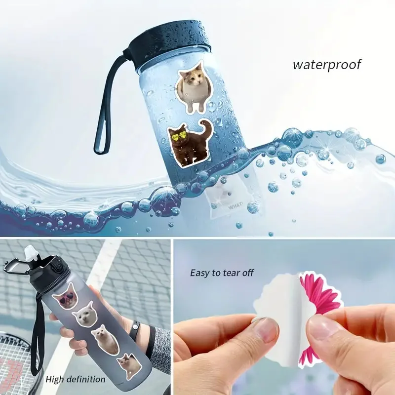 Personalized Dog&Cat Stickers for Water Bottles Cups ZP1