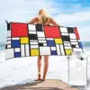 Piet Mondrian De Stijl Beach Towel Soft Microfiber Quick Dry Absorbent Quick Towels For Swimming 1