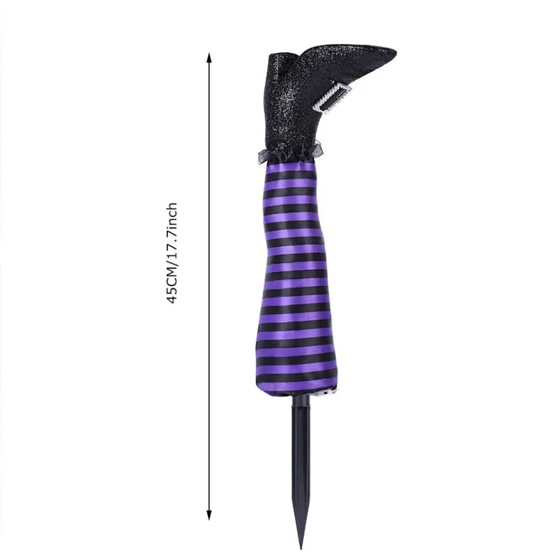 LED Halloween Witch Legs Yard Decoration Set