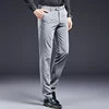 High Quality Men Suit Pants Smart Casual Office Trousers Business Pants For Men Wedding Party Dress Trousers Mens Stripe Pants 5