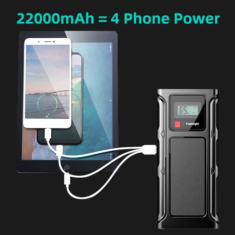 2000A Car Jump Starter 20000mAh Power Bank Portable12V Auto Starting Device Emergency Battery Starter + Intelligent Clip + Bag