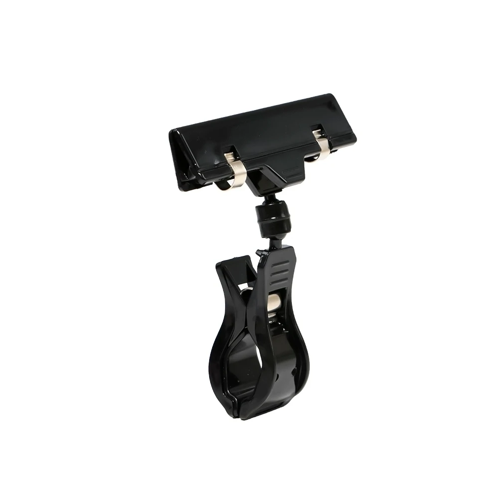 Erasable Black Price Tag Card Supermarket Shop Fruit Promotions Talker Board Mechanical Thumb Clip Display Holder