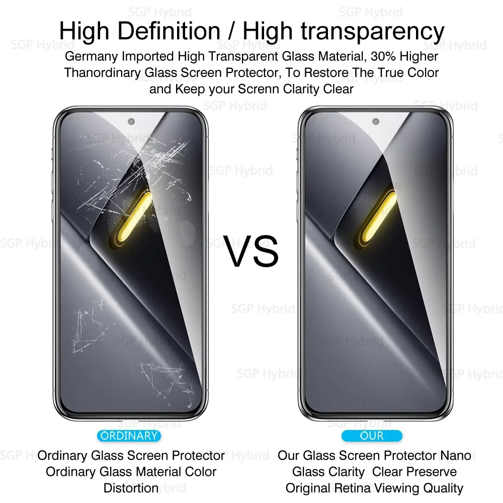 Premium Tempered Glass Screen Protector, 2-Pack
